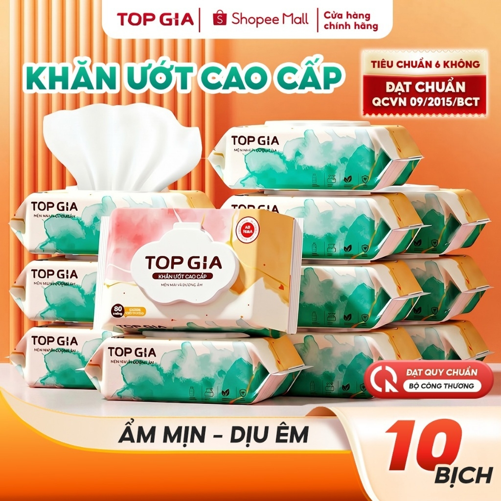 Khăn ướt Topgia 80 tờ