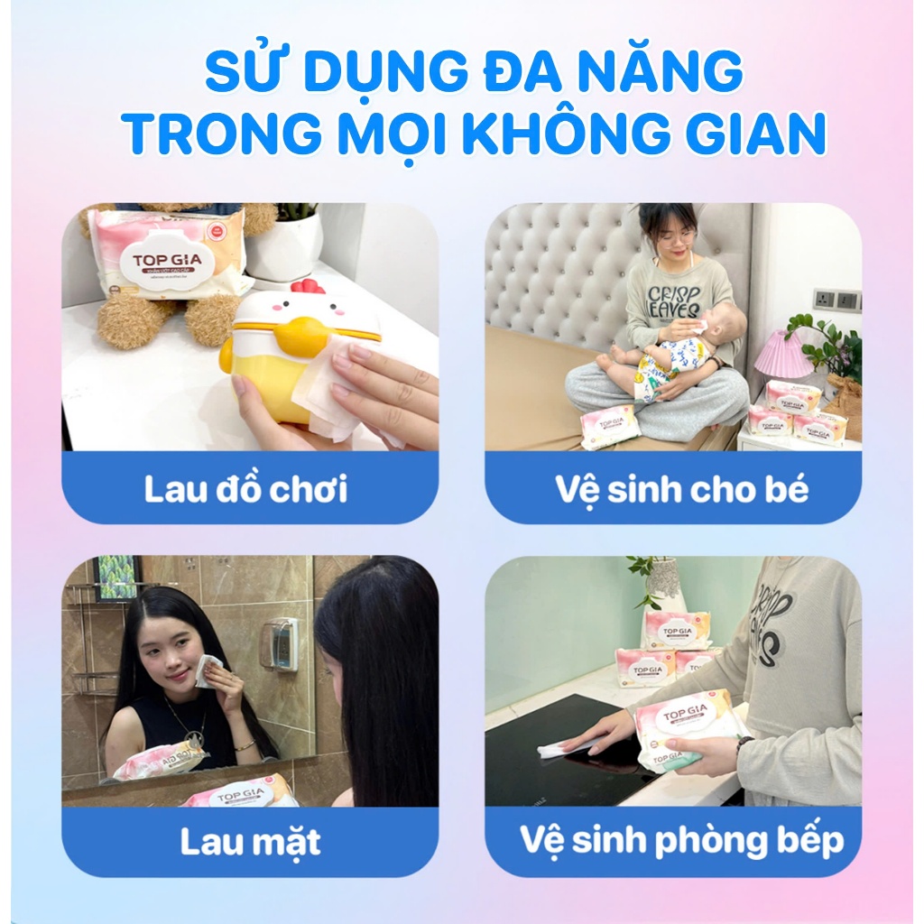 Khăn ướt Topgia 80 tờ