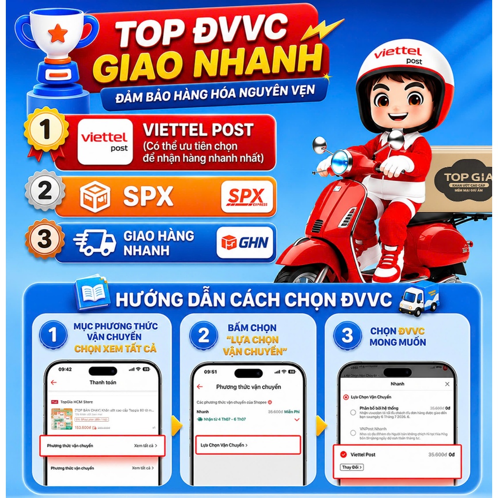 Khăn ướt Topgia 80 tờ