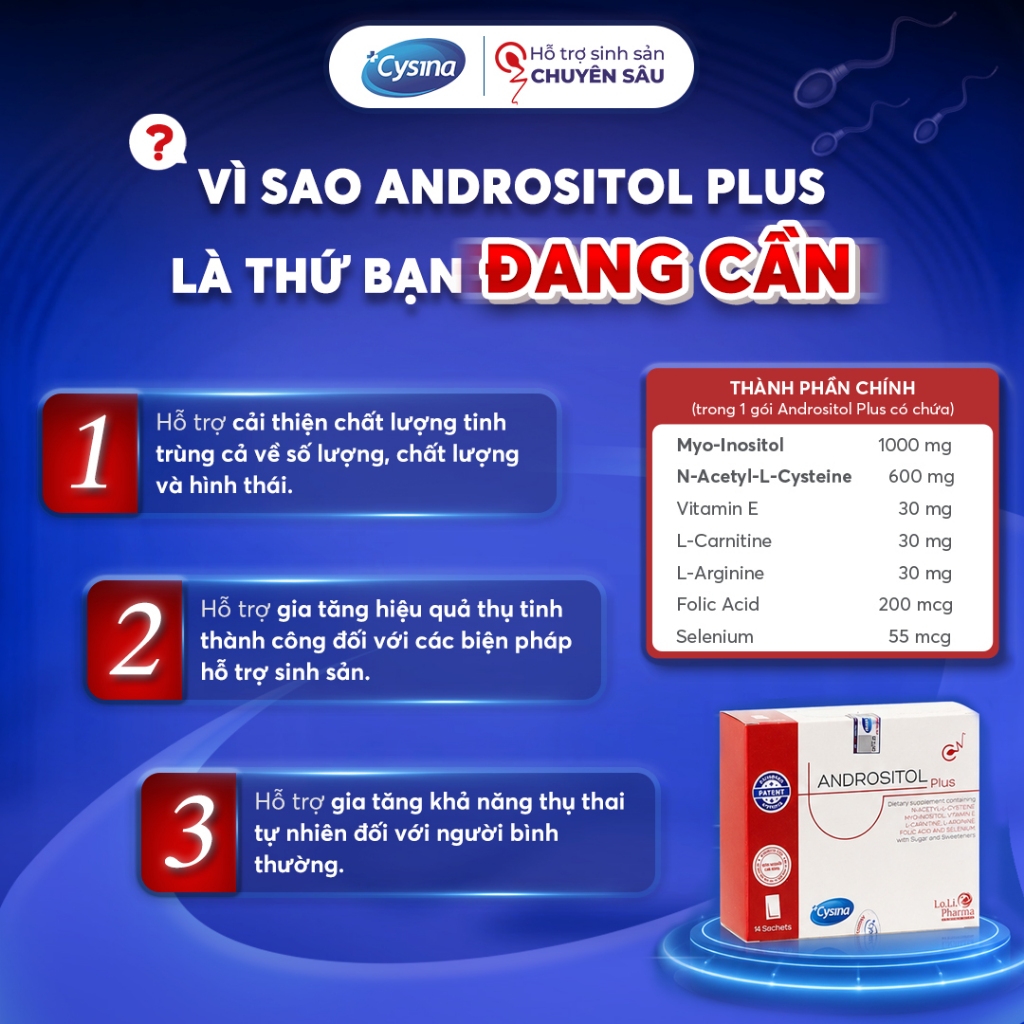 Andrositol Plus (combo 2 hộp)
