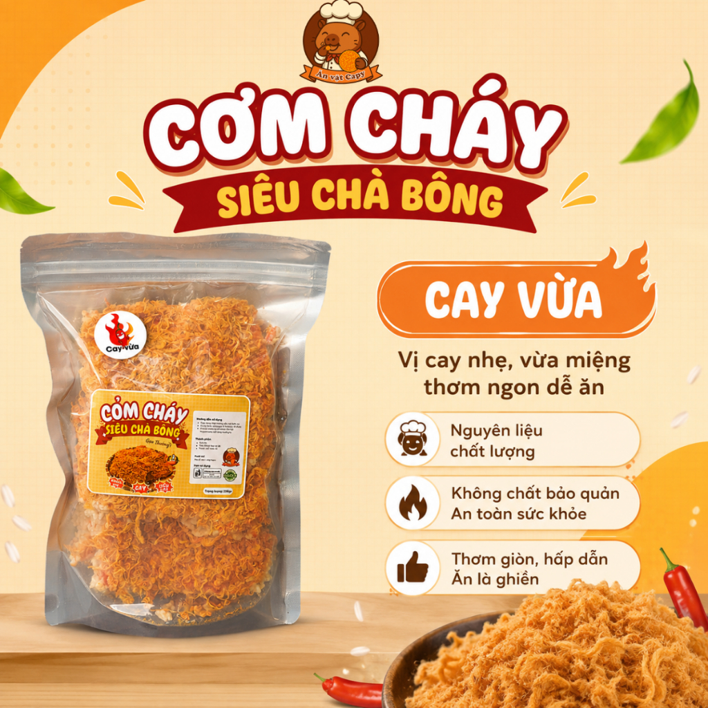 Cơm Cháy Chà Bông Capy