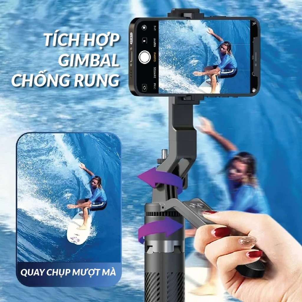 Gậy Selfie Tripod 4 Chân A14