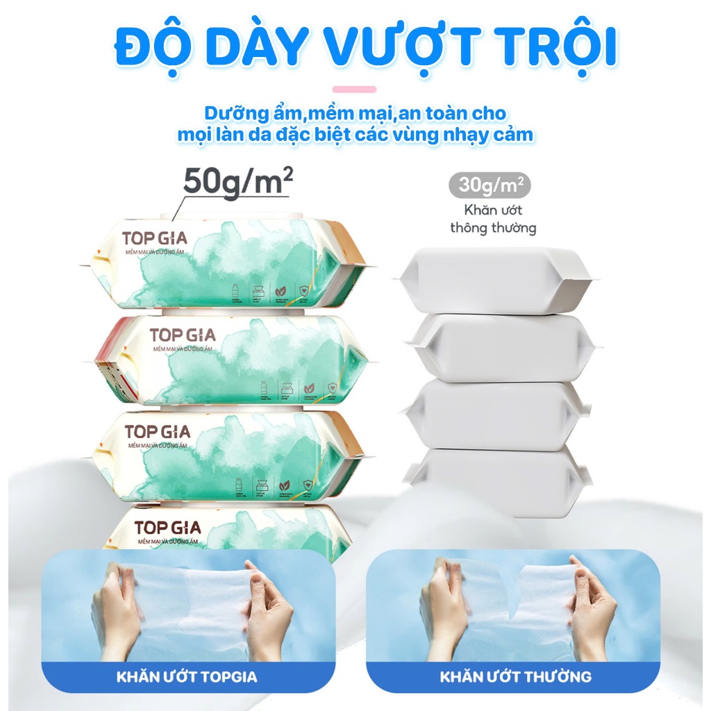 Khăn ướt Topgia 80 tờ