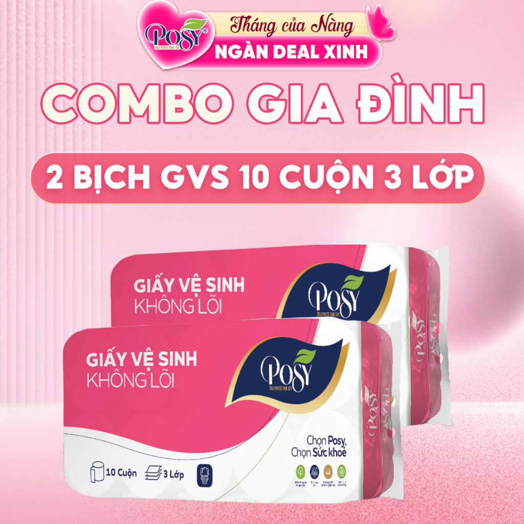 Combo Giấy Vệ Sinh Posy
